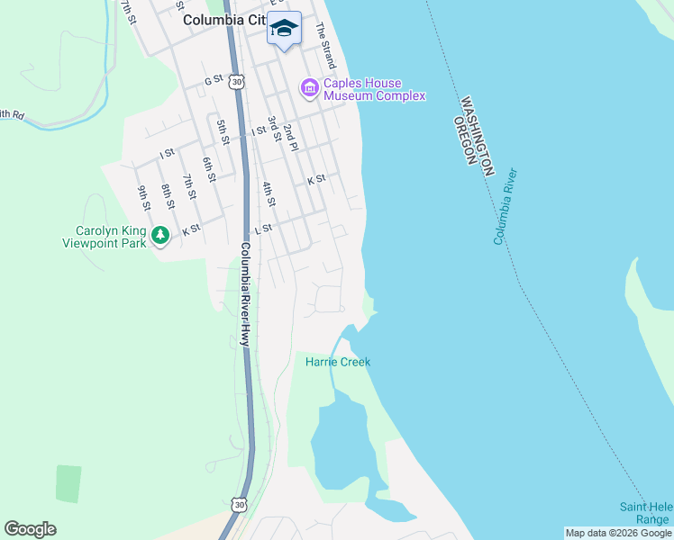 map of restaurants, bars, coffee shops, grocery stores, and more near 1355 2nd Street in Columbia City