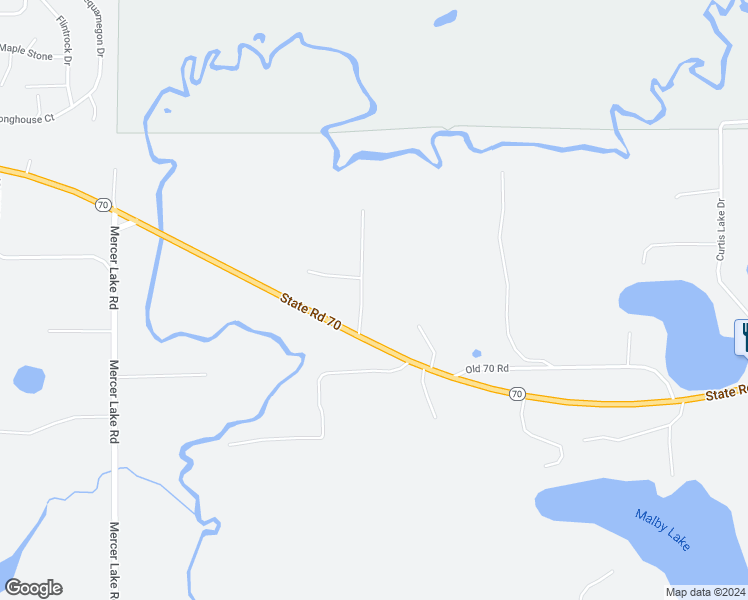 map of restaurants, bars, coffee shops, grocery stores, and more near 8710 Jeannie Road in Minocqua