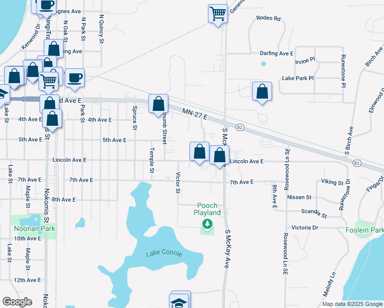 map of restaurants, bars, coffee shops, grocery stores, and more near 1500 6th Avenue East in Alexandria