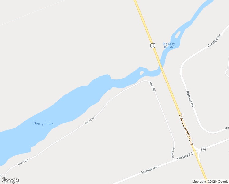 map of restaurants, bars, coffee shops, grocery stores, and more near 268 Rantz Road in Petawawa