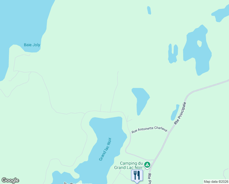 map of restaurants, bars, coffee shops, grocery stores, and more near Rue Louise in Laurentides