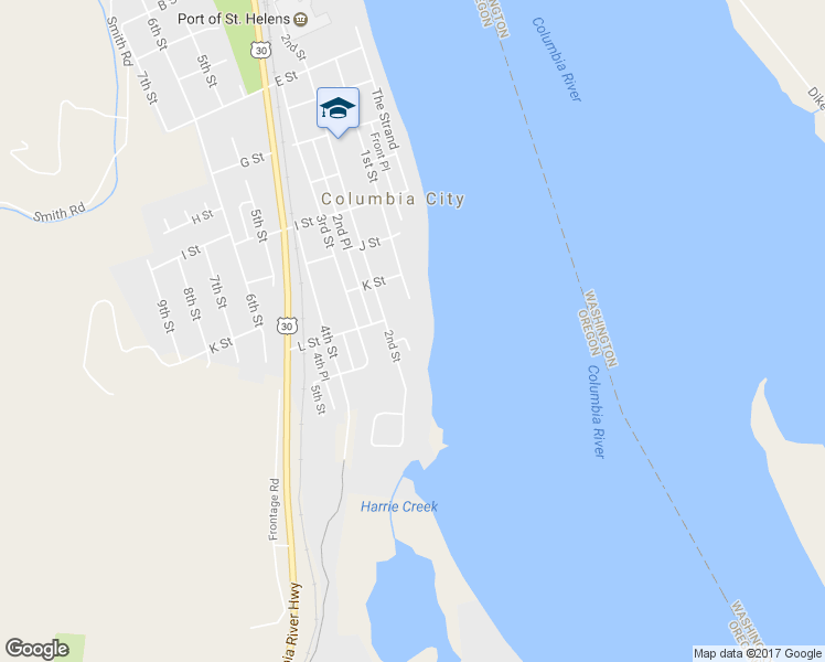 map of restaurants, bars, coffee shops, grocery stores, and more near 155 M Street in Columbia City