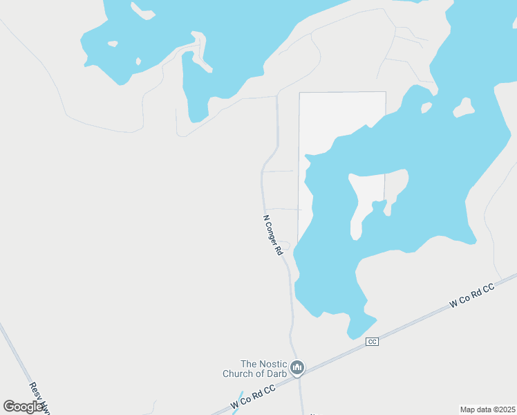 map of restaurants, bars, coffee shops, grocery stores, and more near 6969 North Conger Road in Couderay