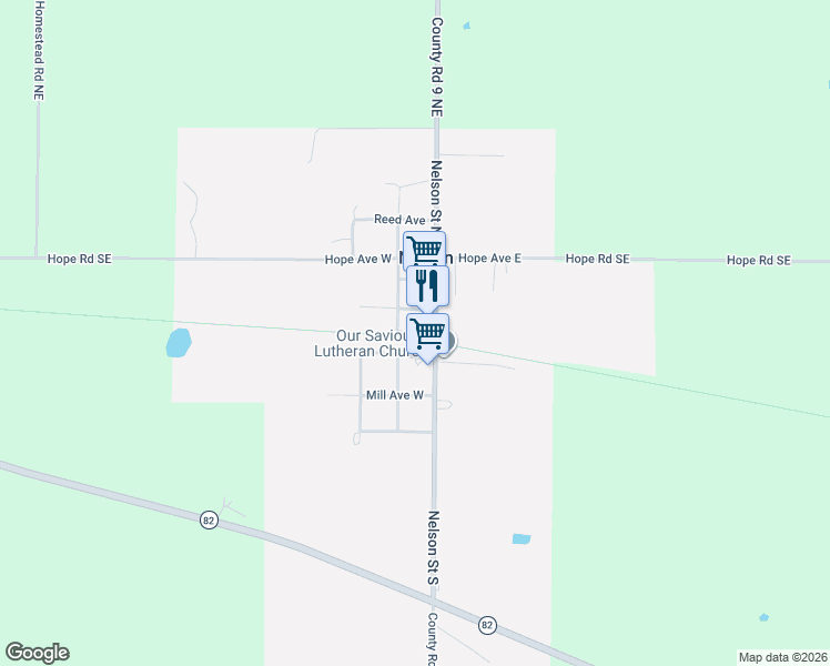 map of restaurants, bars, coffee shops, grocery stores, and more near 151 Union Avenue West in Nelson