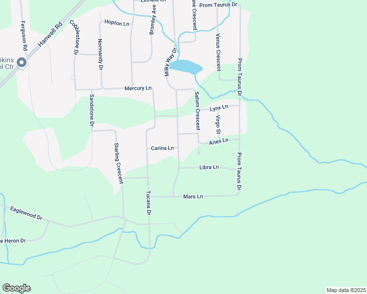 map of restaurants, bars, coffee shops, grocery stores, and more near 163 Milky Way Drive in Hanwell