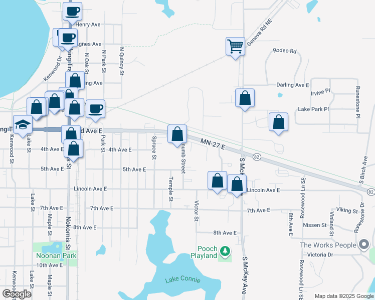 map of restaurants, bars, coffee shops, grocery stores, and more near 317 Unumb Street in Alexandria