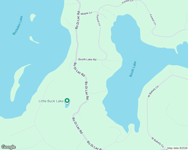 map of restaurants, bars, coffee shops, grocery stores, and more near 8825 Bo Di Lac Drive in Minocqua