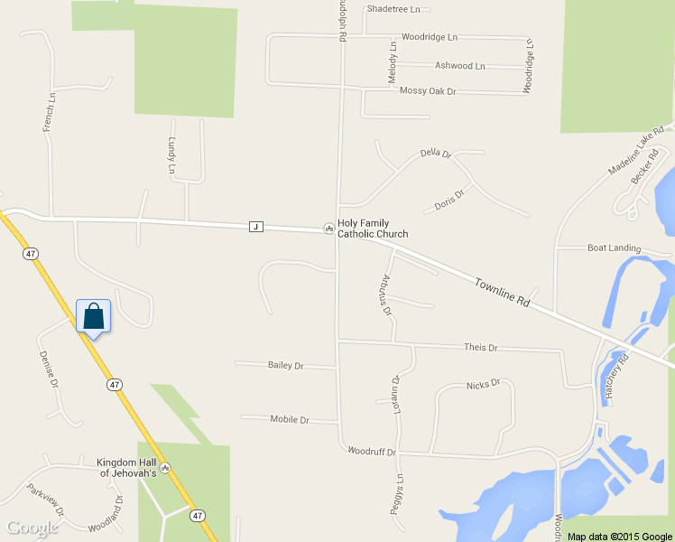 map of restaurants, bars, coffee shops, grocery stores, and more near 9078 Woodruff Dr in Woodruff