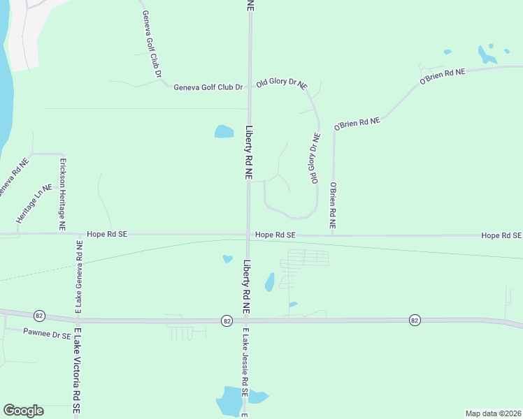 map of restaurants, bars, coffee shops, grocery stores, and more near 323 Old Glory Drive Northeast in Alexandria