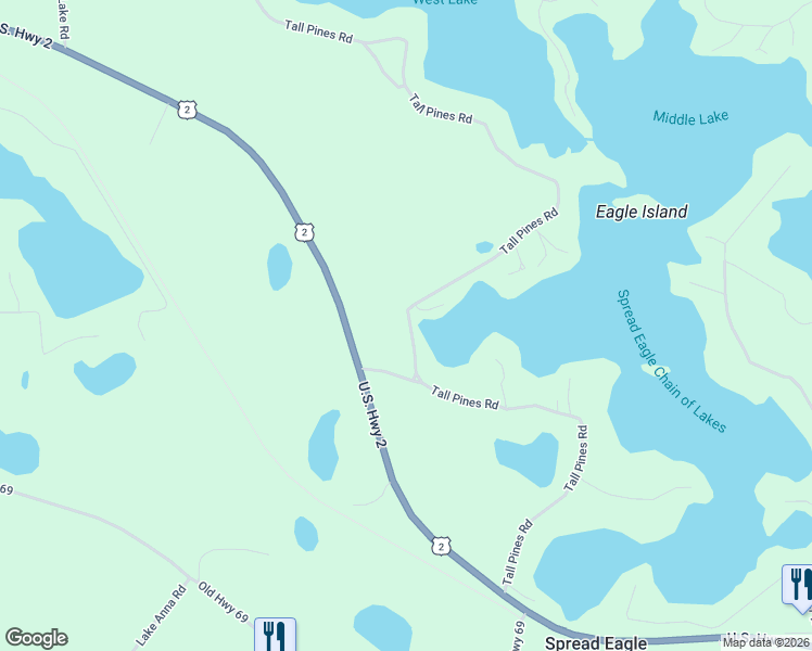 map of restaurants, bars, coffee shops, grocery stores, and more near 4790 Tall Pines Road in Florence