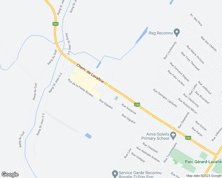 map of restaurants, bars, coffee shops, grocery stores, and more near 61 Chemin de Lavaltrie in Lavaltrie