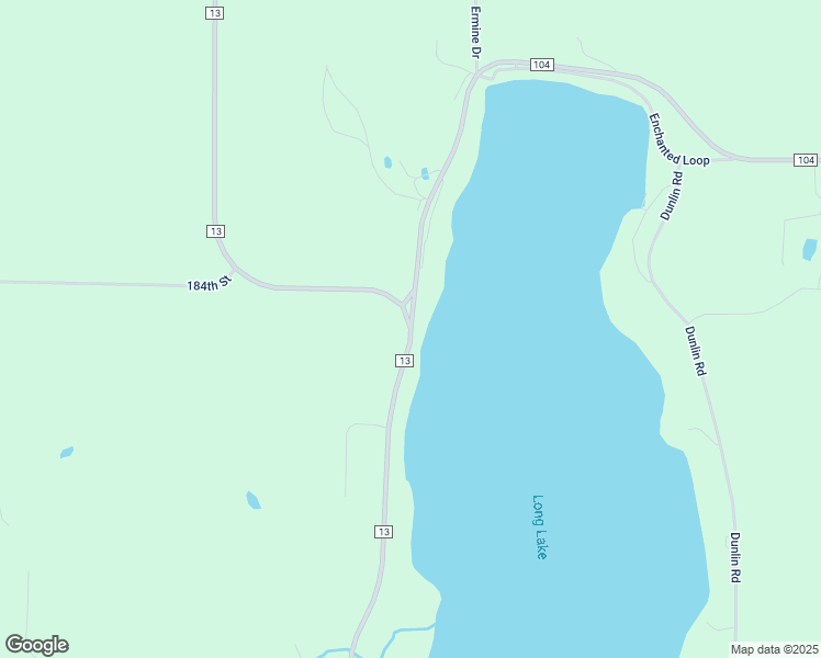 map of restaurants, bars, coffee shops, grocery stores, and more near County Road 13 in Burtrum