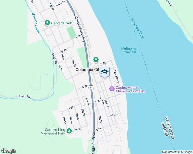 map of restaurants, bars, coffee shops, grocery stores, and more near 2150 3rd Street in Columbia City