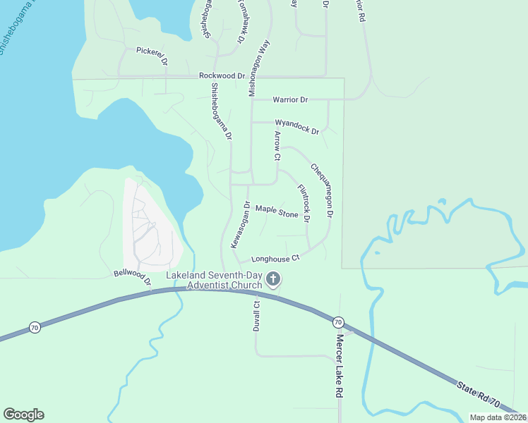 map of restaurants, bars, coffee shops, grocery stores, and more near 8858 Longbow Court in Minocqua