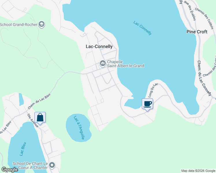 map of restaurants, bars, coffee shops, grocery stores, and more near 696 Rue des Hirondelles in Saint-Hippolyte