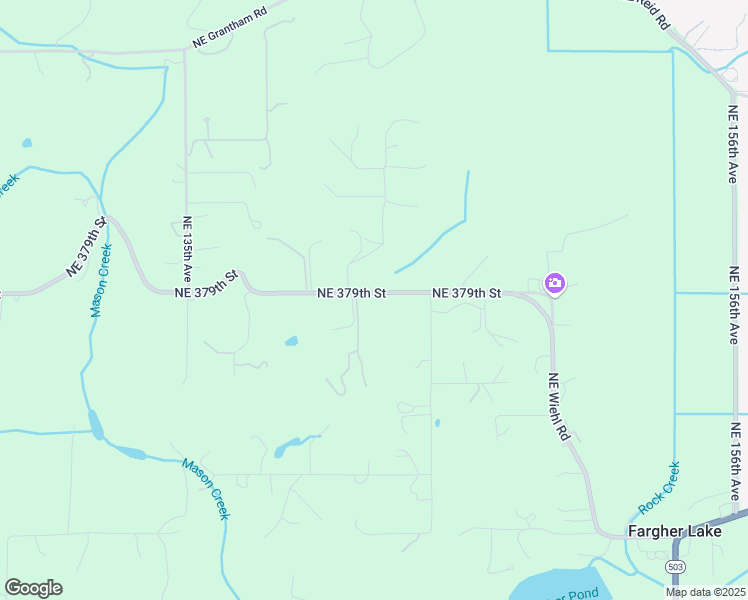 map of restaurants, bars, coffee shops, grocery stores, and more near 14207 Northeast 379th Street in La Center