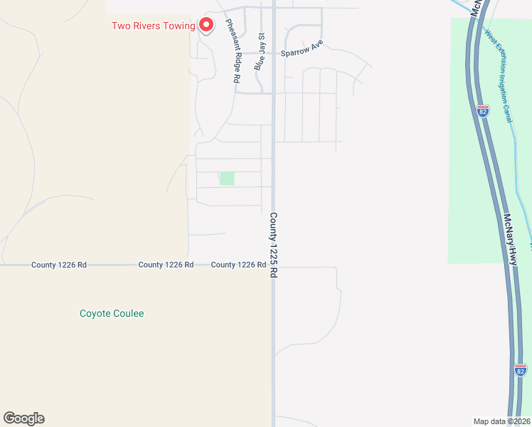 map of restaurants, bars, coffee shops, grocery stores, and more near 3297 Blue Jay Street in Umatilla