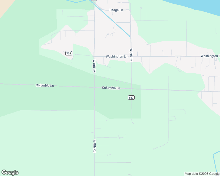 map of restaurants, bars, coffee shops, grocery stores, and more near 74806 Columbia Lane in Irrigon