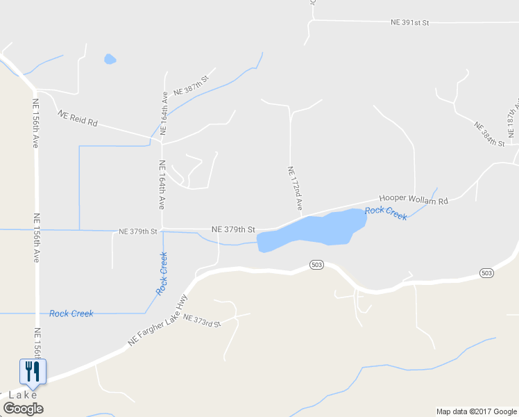 map of restaurants, bars, coffee shops, grocery stores, and more near 16910 Northeast 379th Street in Yacolt