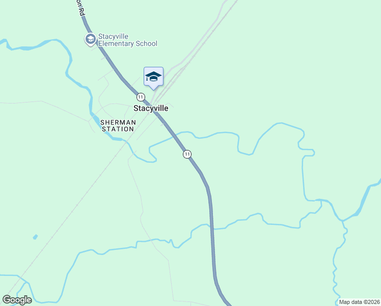 map of restaurants, bars, coffee shops, grocery stores, and more near 339 Station Road in Sherman