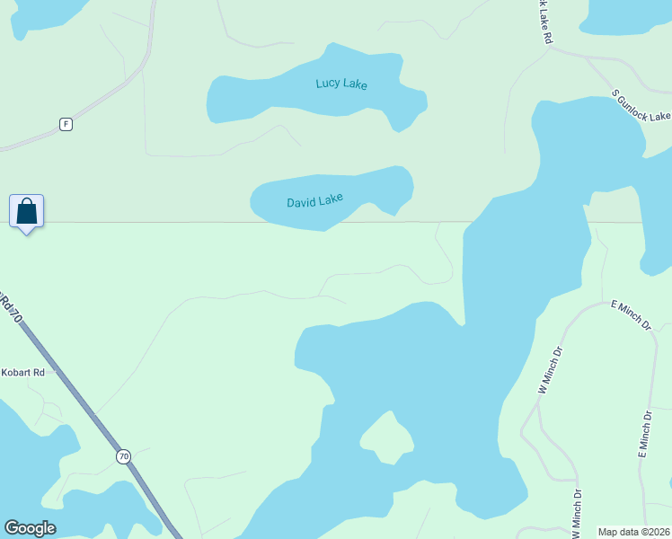 map of restaurants, bars, coffee shops, grocery stores, and more near 11546 Back Bay Road in Minocqua