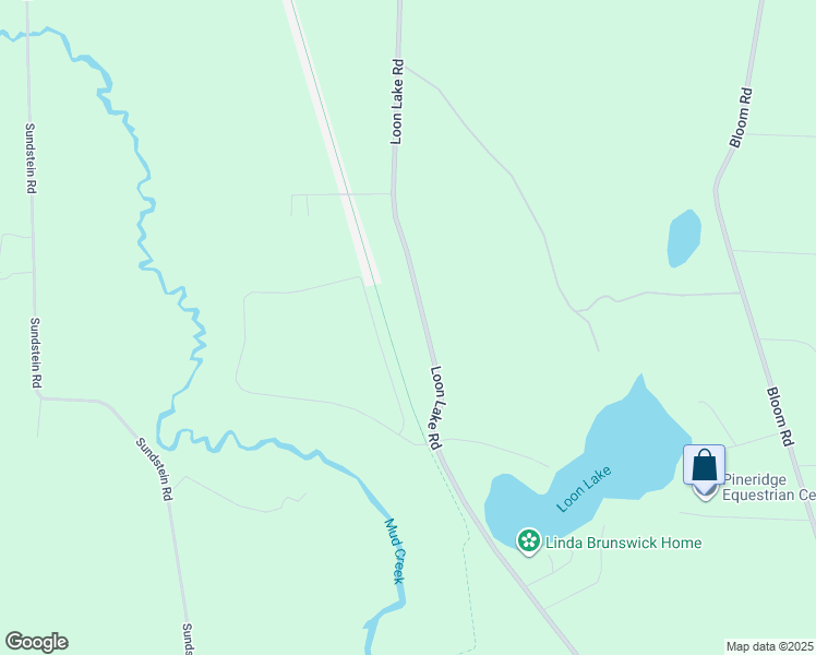 map of restaurants, bars, coffee shops, grocery stores, and more near 877 Loon Lake Road in Eagle River