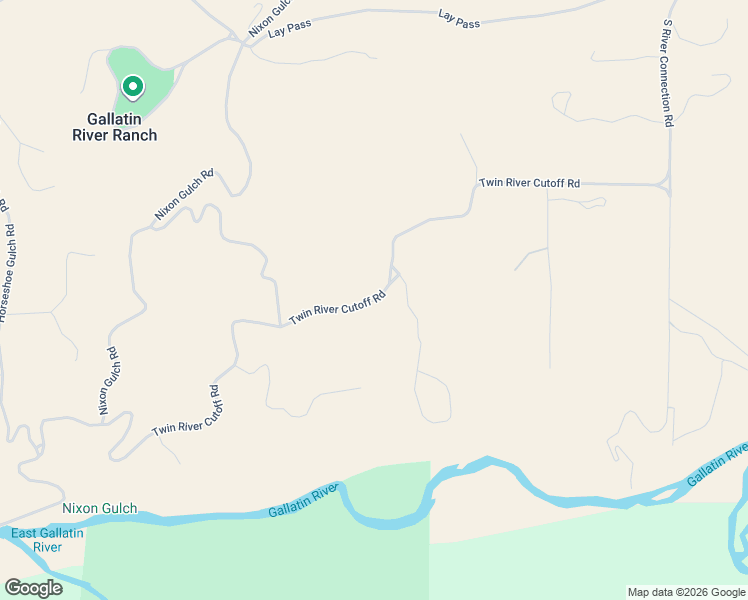 map of restaurants, bars, coffee shops, grocery stores, and more near Twin River Cutoff Road in Manhattan