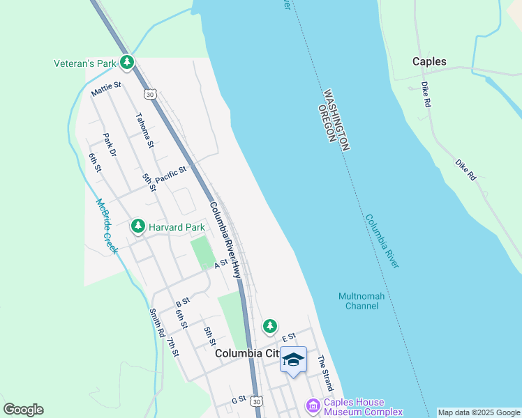 map of restaurants, bars, coffee shops, grocery stores, and more near in Columbia City