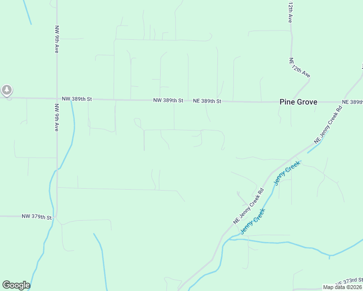 map of restaurants, bars, coffee shops, grocery stores, and more near 215 Northwest 386th Street in Woodland