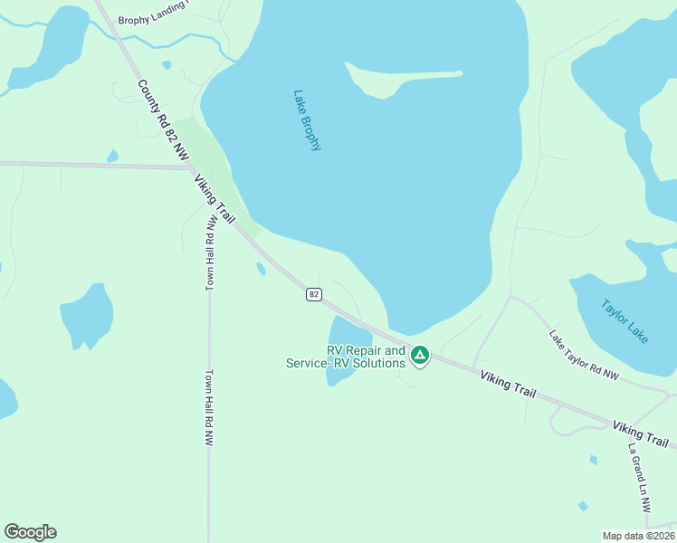 map of restaurants, bars, coffee shops, grocery stores, and more near 714 Brophy Shores Road Northwest in Alexandria