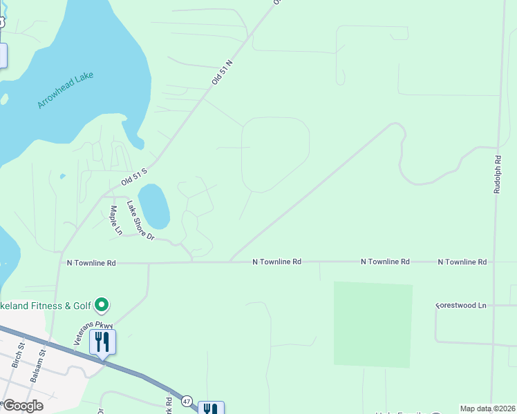 map of restaurants, bars, coffee shops, grocery stores, and more near 10871 Carley Court in Arbor Vitae