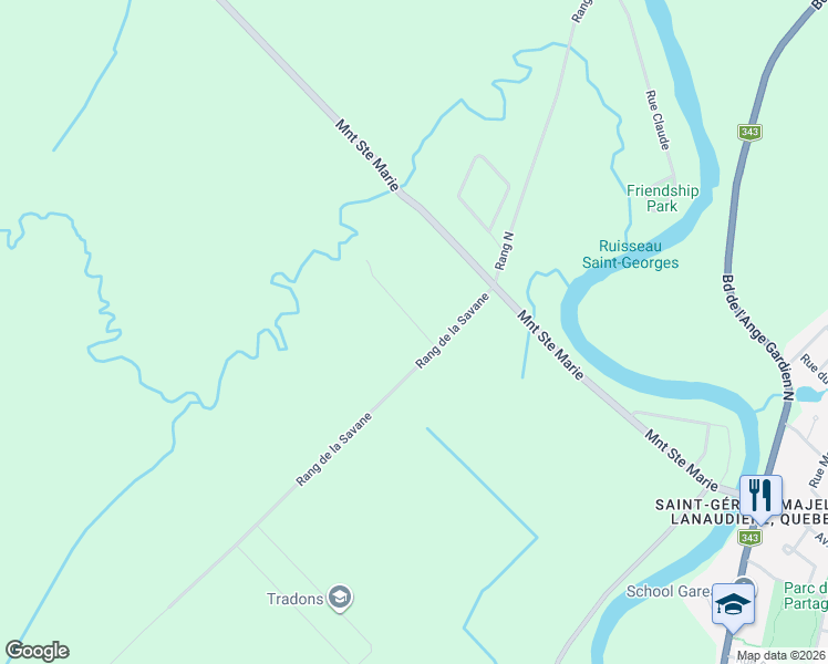 map of restaurants, bars, coffee shops, grocery stores, and more near 6 Rue Caron in L'Assomption