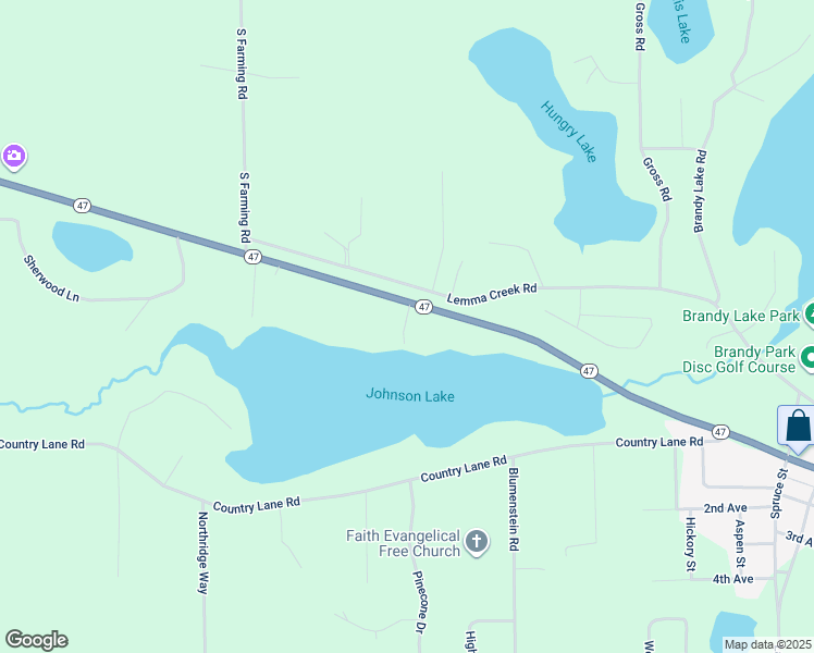 map of restaurants, bars, coffee shops, grocery stores, and more near 1048 Virgin Pines Lane in Woodruff