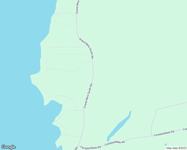 map of restaurants, bars, coffee shops, grocery stores, and more near Grand Mira South Road in Cape Breton Regional Municipality