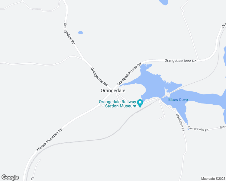 map of restaurants, bars, coffee shops, grocery stores, and more near in Orangedale