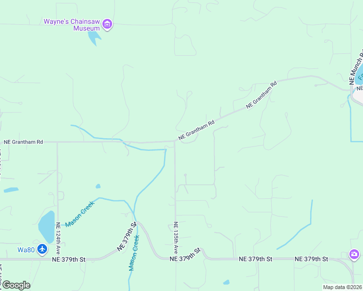 map of restaurants, bars, coffee shops, grocery stores, and more near 13505 Northeast Grantham Road in Amboy