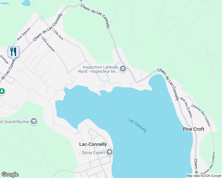 map of restaurants, bars, coffee shops, grocery stores, and more near 8-28 135e Av in Saint-Hippolyte