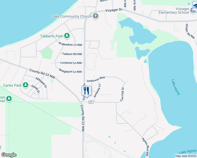 map of restaurants, bars, coffee shops, grocery stores, and more near 803 Anderson Way in Alexandria