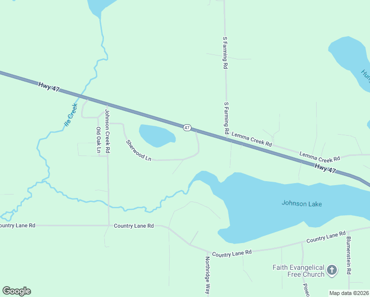 map of restaurants, bars, coffee shops, grocery stores, and more near 11596 Lakeland Drive in Woodruff