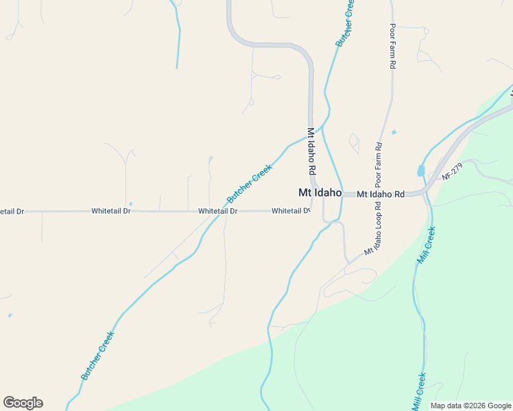 map of restaurants, bars, coffee shops, grocery stores, and more near 915 Whitetail Drive in Grangeville