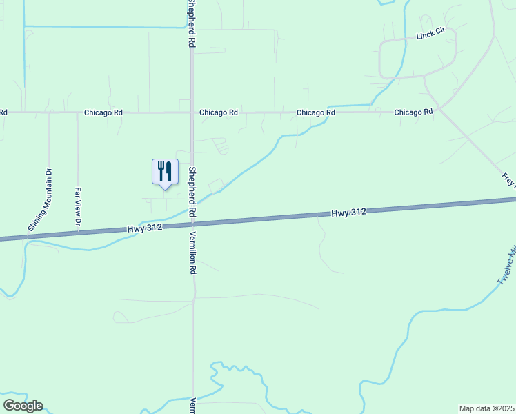 map of restaurants, bars, coffee shops, grocery stores, and more near 7900-7990 Old Highway 312 in Shepherd