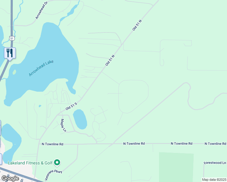 map of restaurants, bars, coffee shops, grocery stores, and more near 10912 Makenzie Court in Arbor Vitae