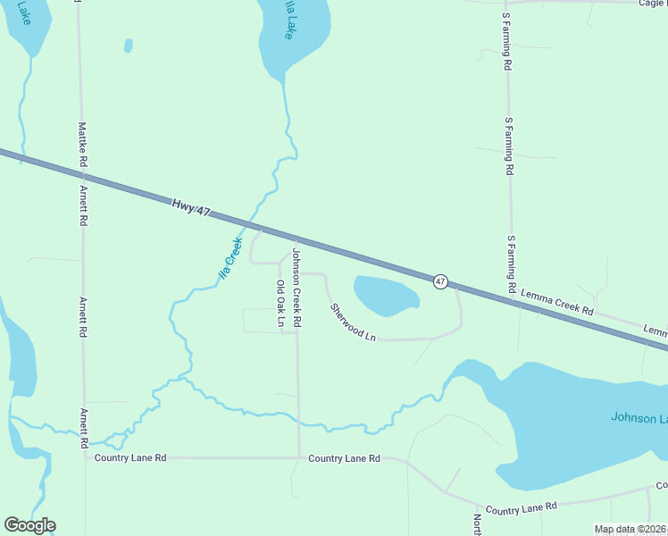 map of restaurants, bars, coffee shops, grocery stores, and more near 11674 Sherwood Lane in Woodruff