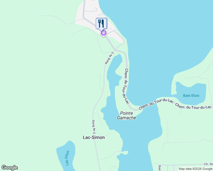 map of restaurants, bars, coffee shops, grocery stores, and more near 1380 4e Rang Sud in Chénéville