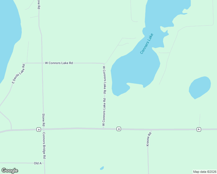 map of restaurants, bars, coffee shops, grocery stores, and more near 27302 West Connors Lake Road in Webster