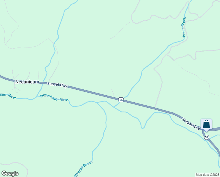 map of restaurants, bars, coffee shops, grocery stores, and more near 37639 Sunset Highway in Seaside