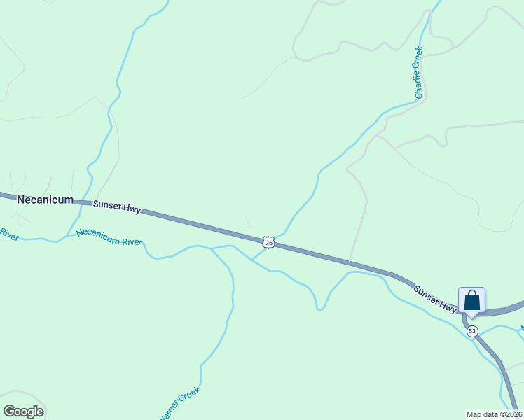 map of restaurants, bars, coffee shops, grocery stores, and more near 37639 Sunset Highway in Seaside