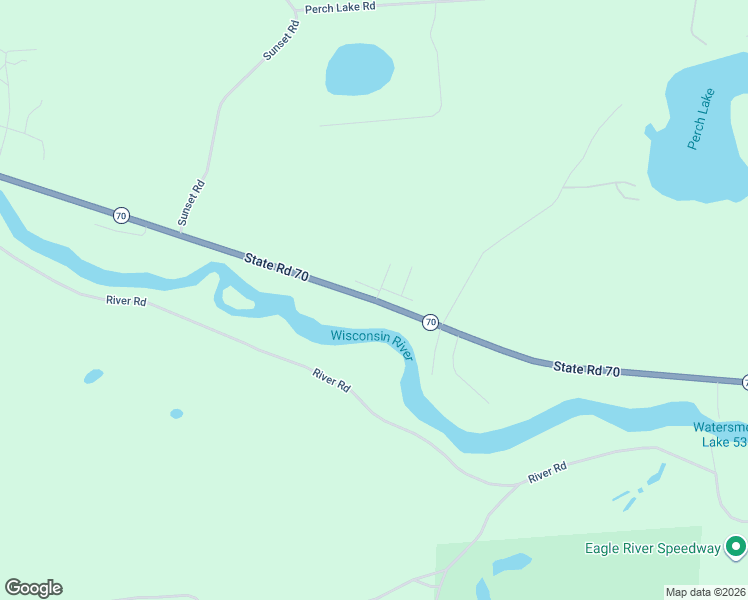 map of restaurants, bars, coffee shops, grocery stores, and more near 5876 Wisconsin 70 Trunk in Eagle River