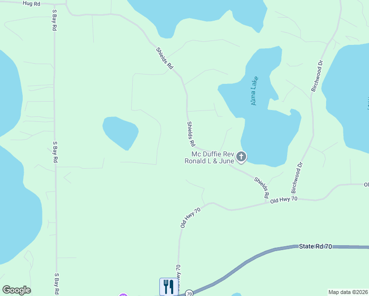 map of restaurants, bars, coffee shops, grocery stores, and more near 1251 Shields Road in Saint Germain