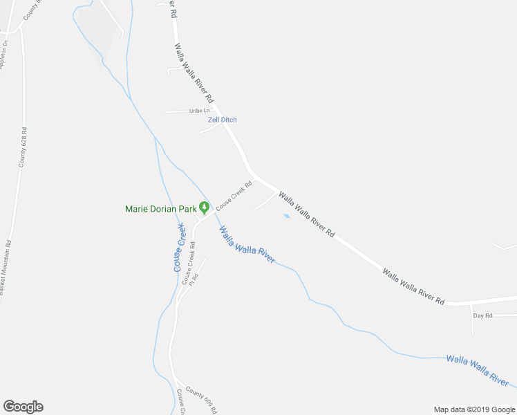 map of restaurants, bars, coffee shops, grocery stores, and more near 82421 Rose Brooke Lane in Milton-Freewater